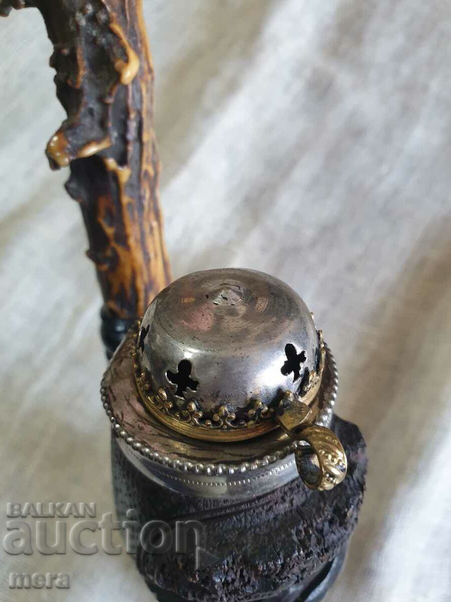 A large beautiful pipe - richly inlaid - 6 A large beautiful pipe - richly inlaid - 6