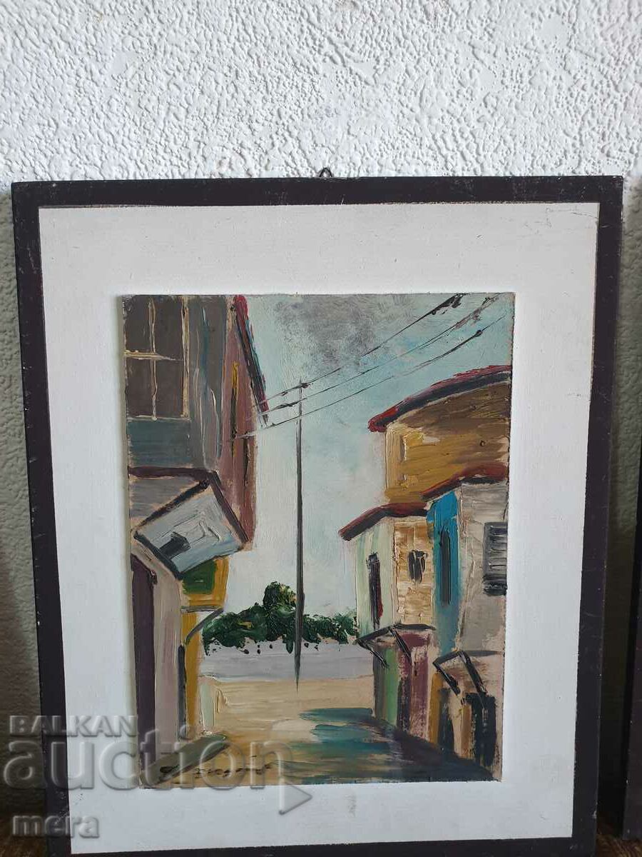 Two old oil paintings with price 180.00 BGN | € 92.03 Two old oil paintings with price 180.00 BGN | € 92.03