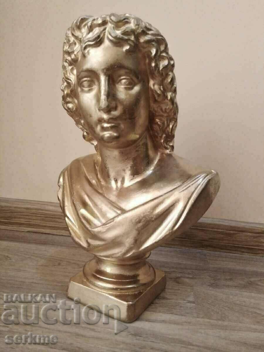 Tinted plaster bust of Alexander the Great