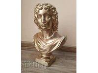 Tinted plaster bust of Alexander the Great