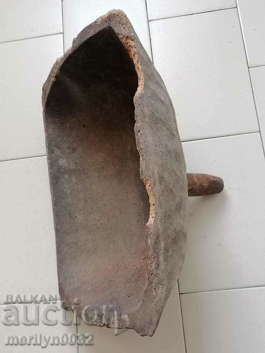 Pâlnie veche de chiuvetă din lemn de 140 de ani din pivniță - 7