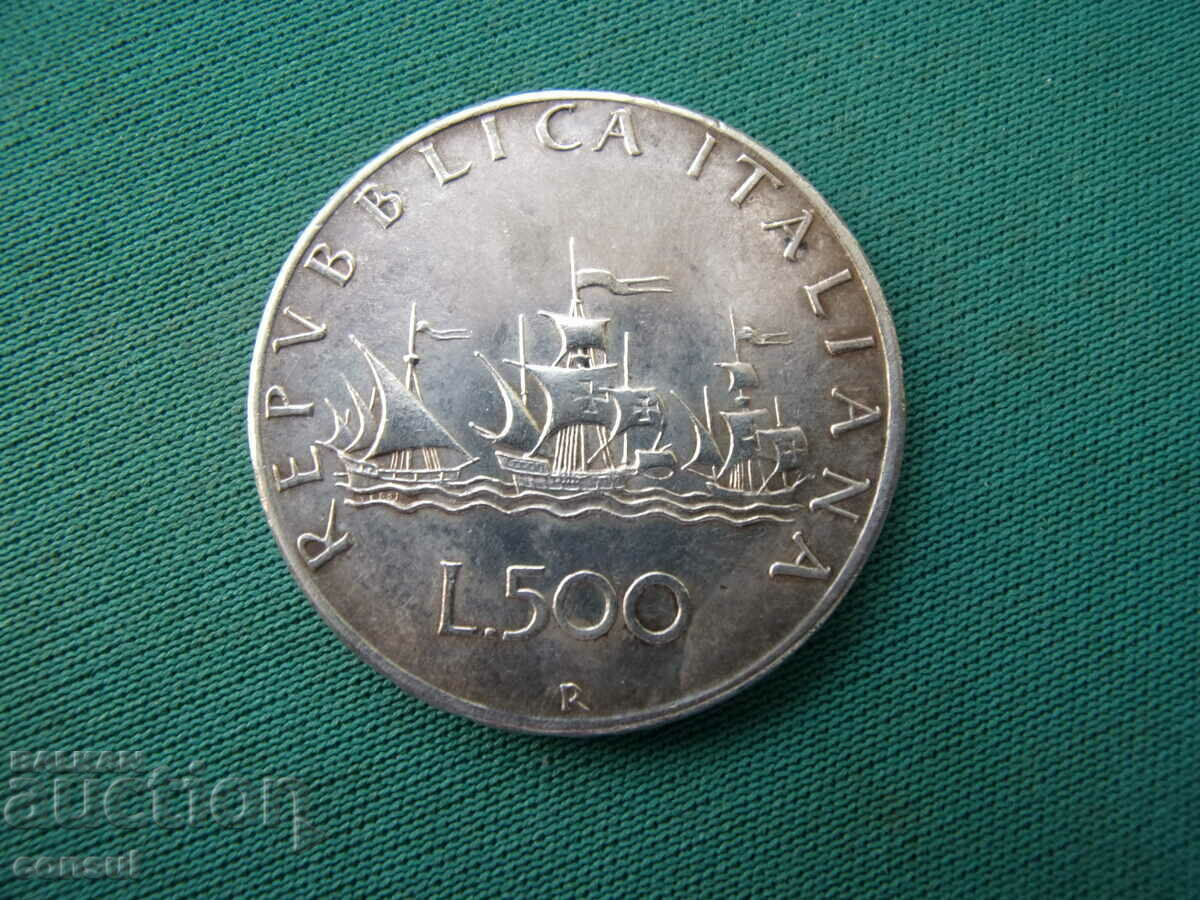 Italia 500 lire 1966 Argint