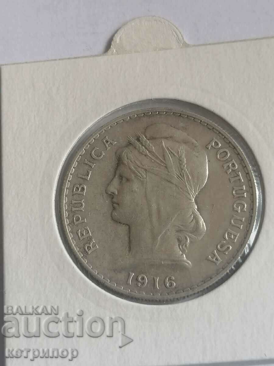 50 Centavos Portugal 1916 Silver with price 45.00 BGN | € 23.01