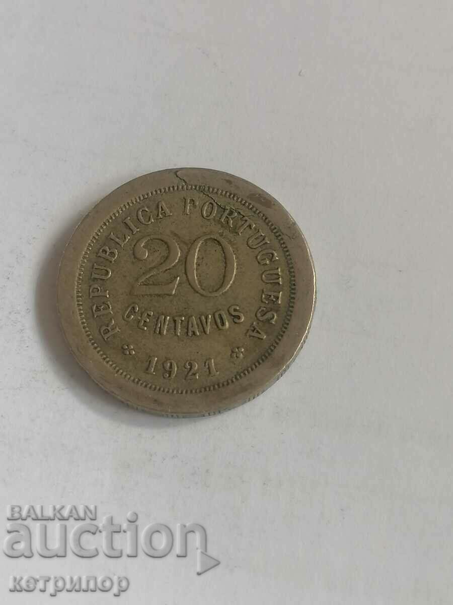 20 centavo Πορτογαλία 1921
