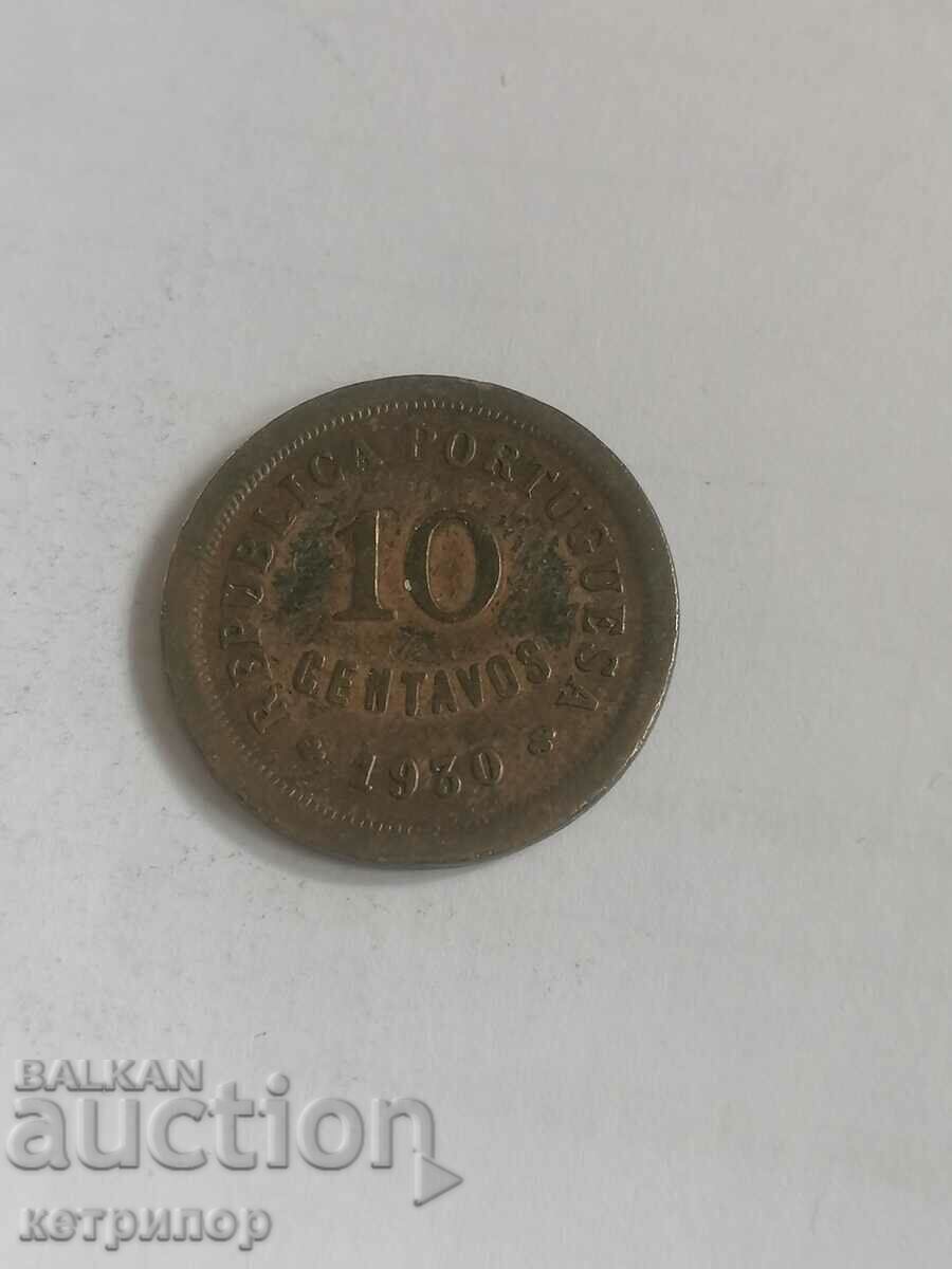 10 Centavo Cape Verde 1930