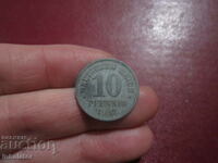 1917 10 Pfennig - Germany Zinc