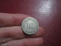 1900 year 10 pfennig letter A - Germany