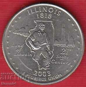25 cents 2003 (Illinois), USA