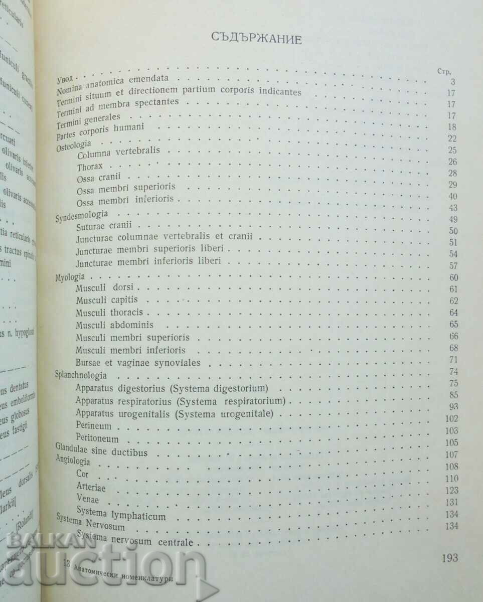 Аукцион Анатомически номенклатури - Димитър Каданов 1959 г. Аукцион Анатомически номенклатури - Димитър Каданов 1959 г.