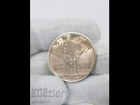 Monedă de argint jubiliară 25 BGN 1984