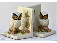 Διαιρέτης βιβλίων πορσελάνινες κουκουβάγιες