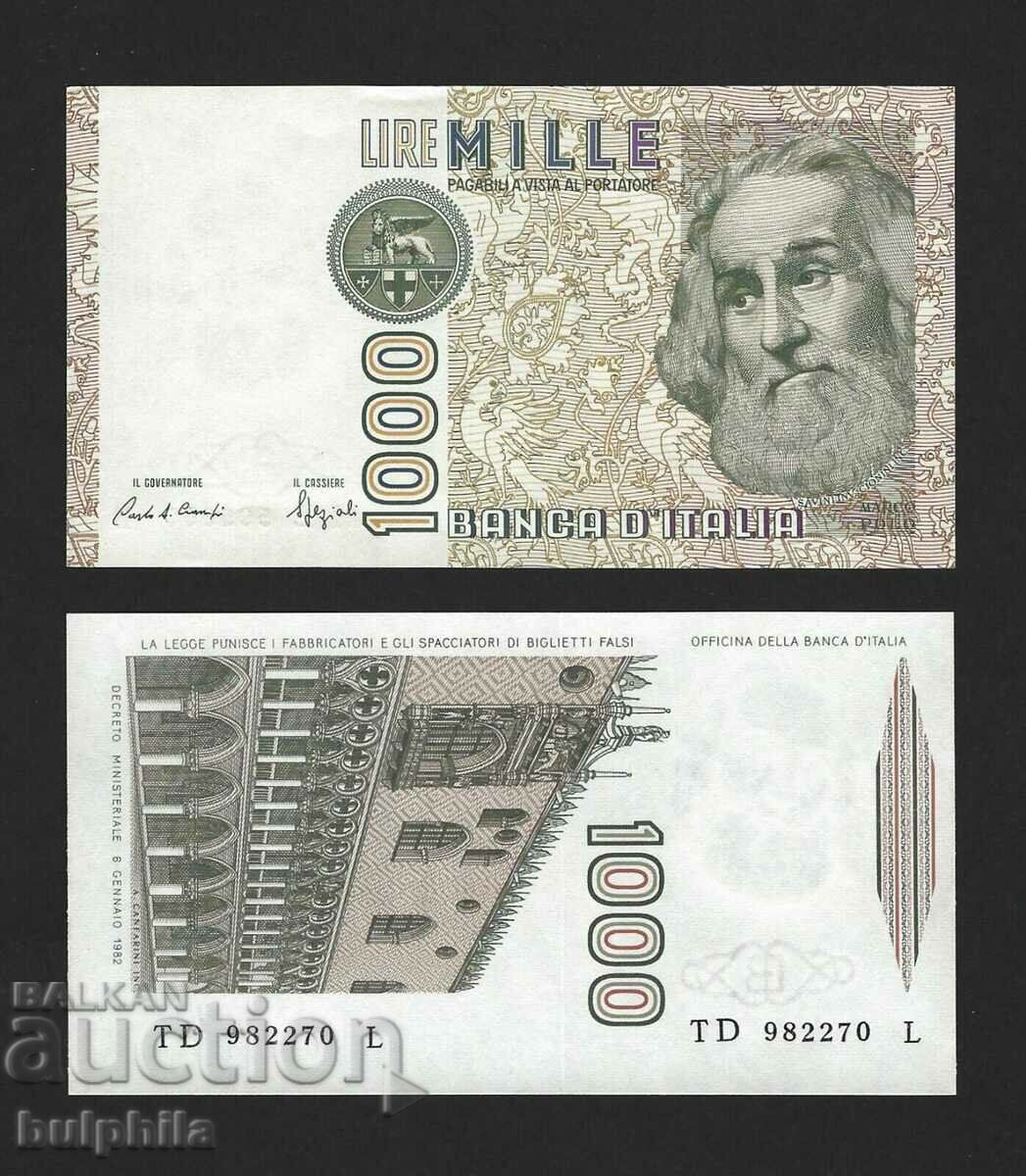 Italia 1000 de lire sterline 1982, neutilizate