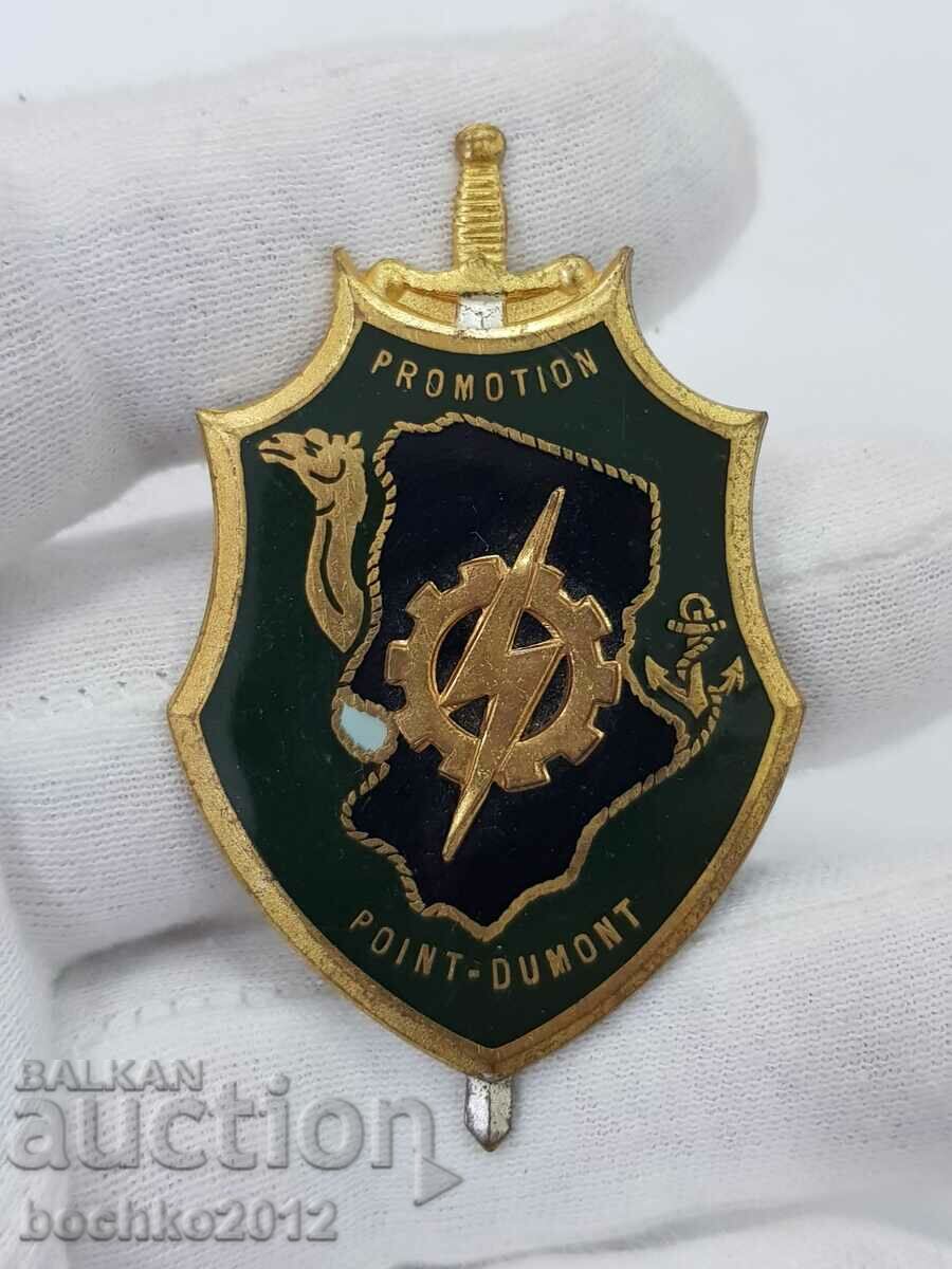 A rare and beautiful enamel military badge