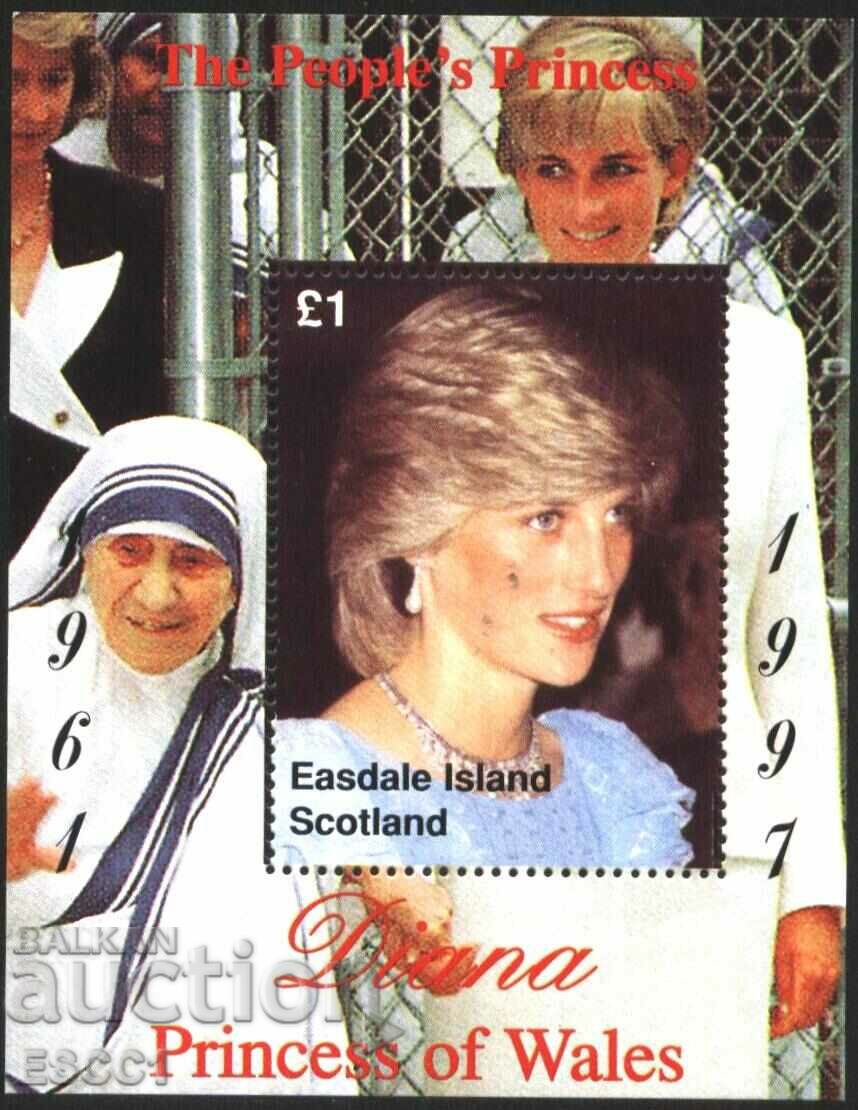 Clean block Lady (Princess) Diana and Mother Teresa of Scotland