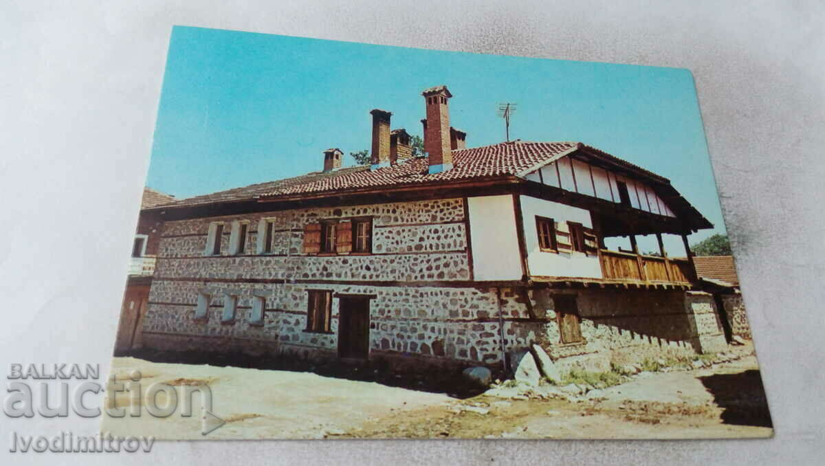 Пощенска картичка Банско Старинна архитектура 1979