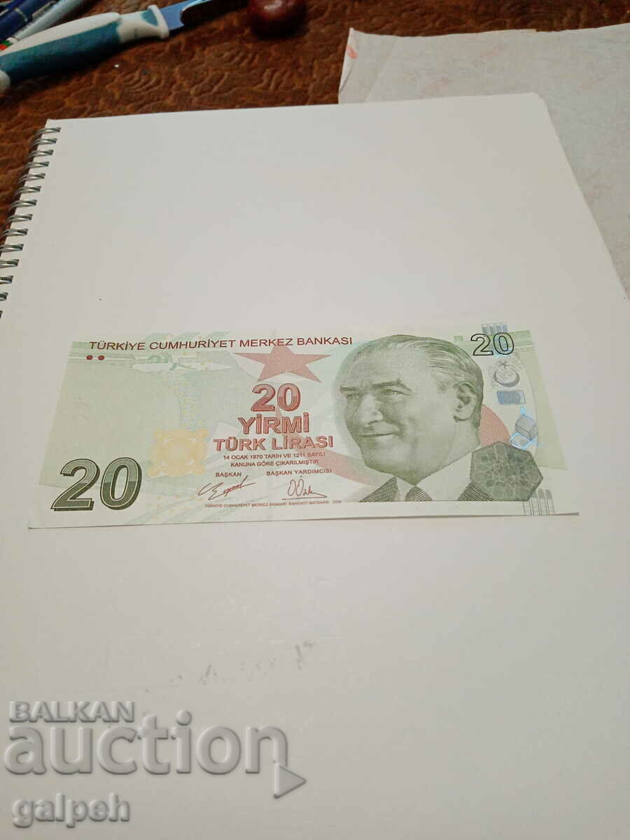 Turcia - 20 lire - 2009 - 8,99 BGN