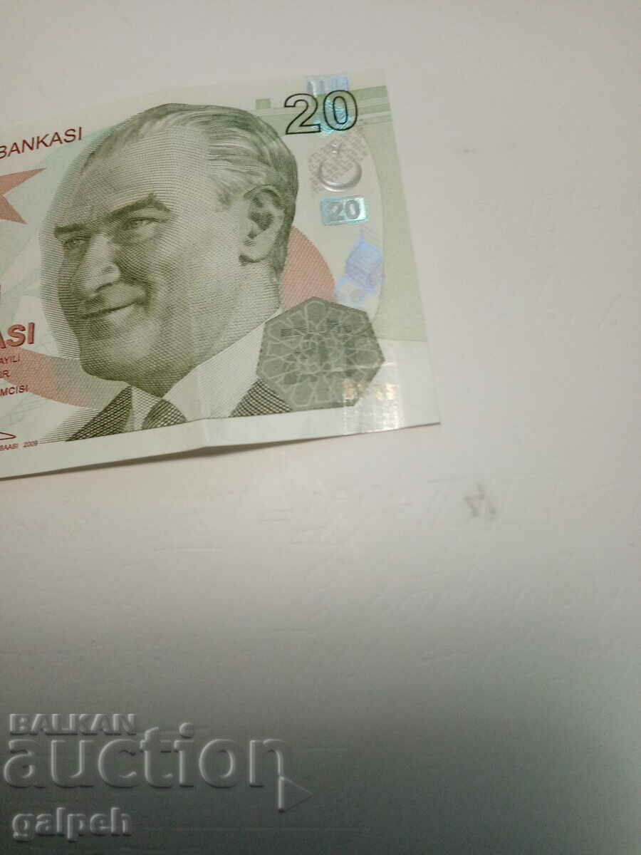 Аукцион Турция - 20 лири - 2009 г. - 8.99 лв. Аукцион Турция - 20 лири - 2009 г. - 8.99 лв.