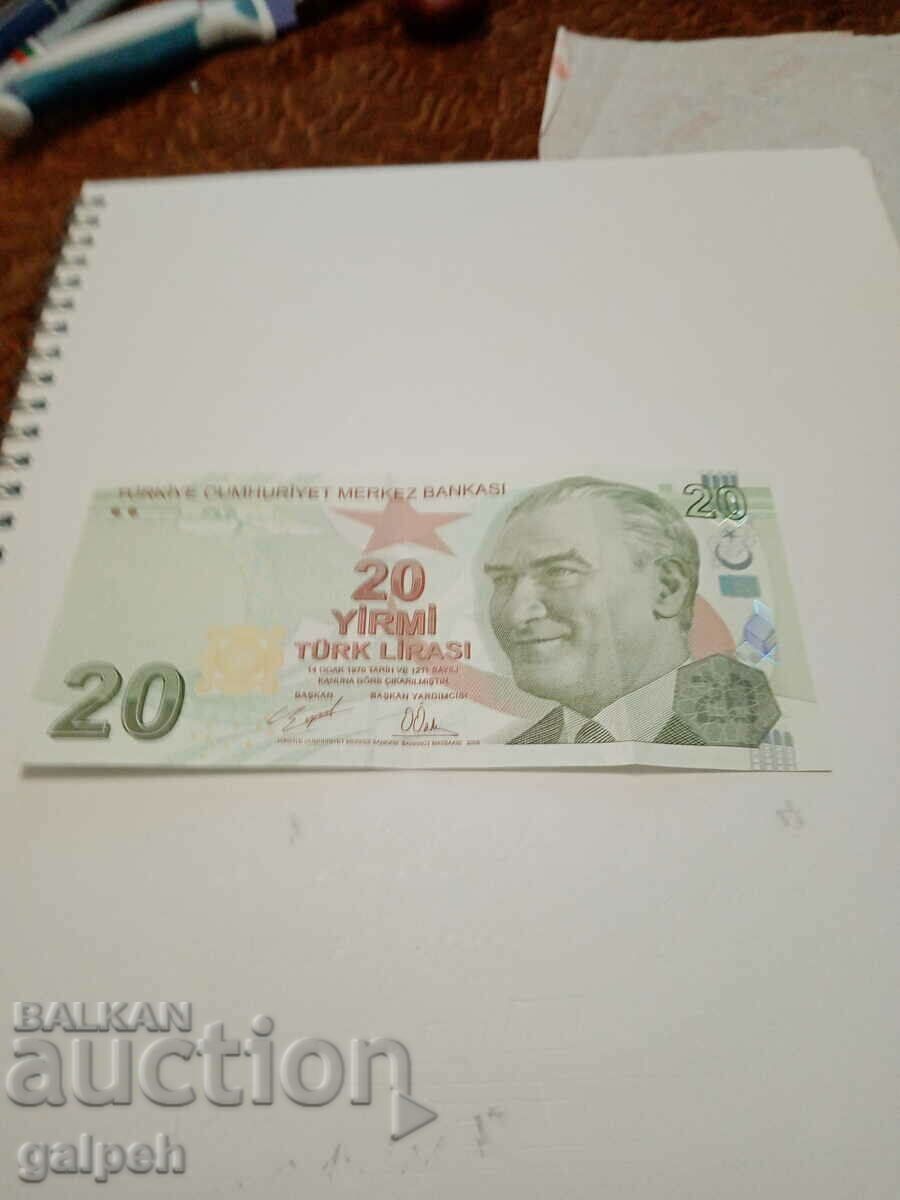 Turcia - 20 lire - 2009 - 8,99 BGN