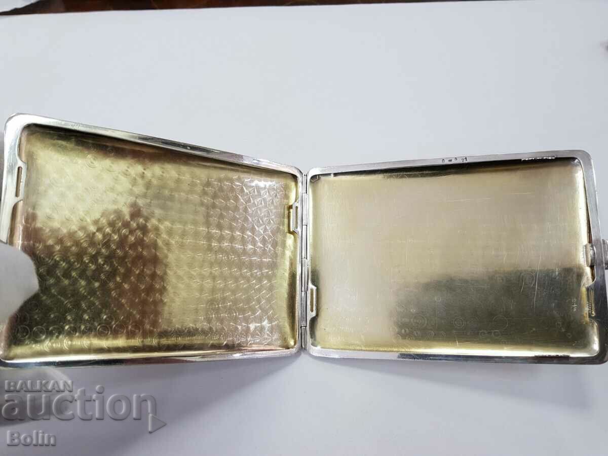 Muzeu rar snuffbox din argint cu email pictural Germania - 6