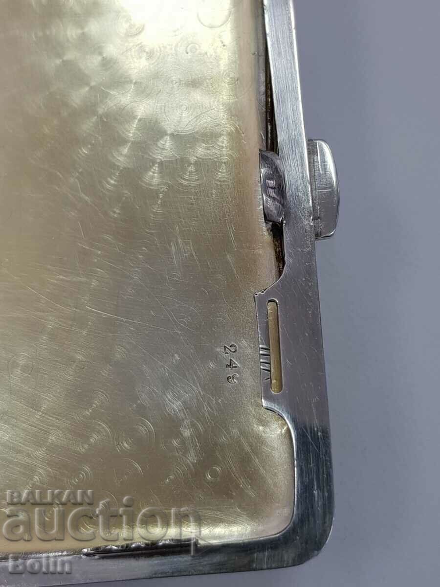 Muzeu rar snuffbox din argint cu email pictural Germania - 7