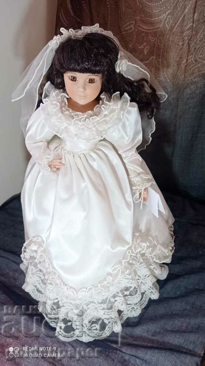 Bride Porcelain doll 40cm