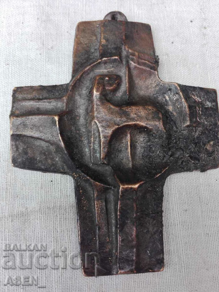 a bronze cross