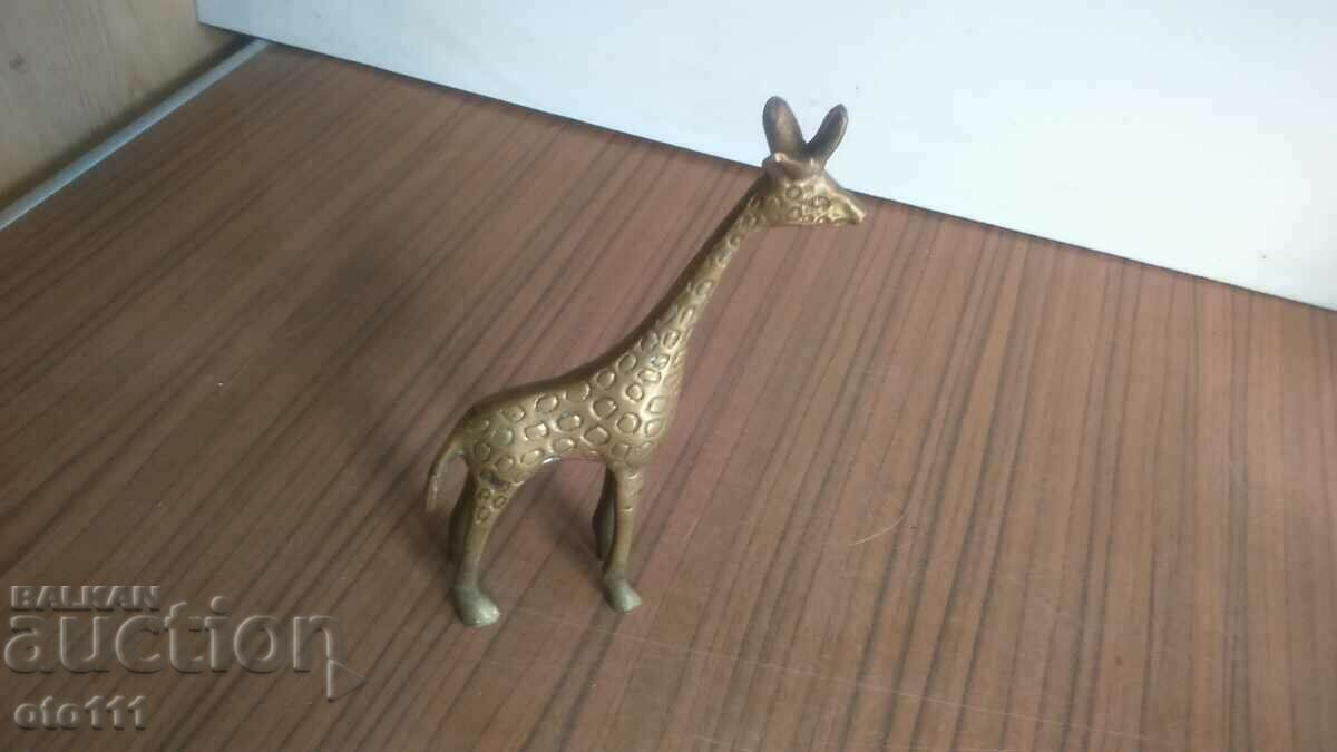 BRONZE FIGURE STATUETTE - GIRAFFE