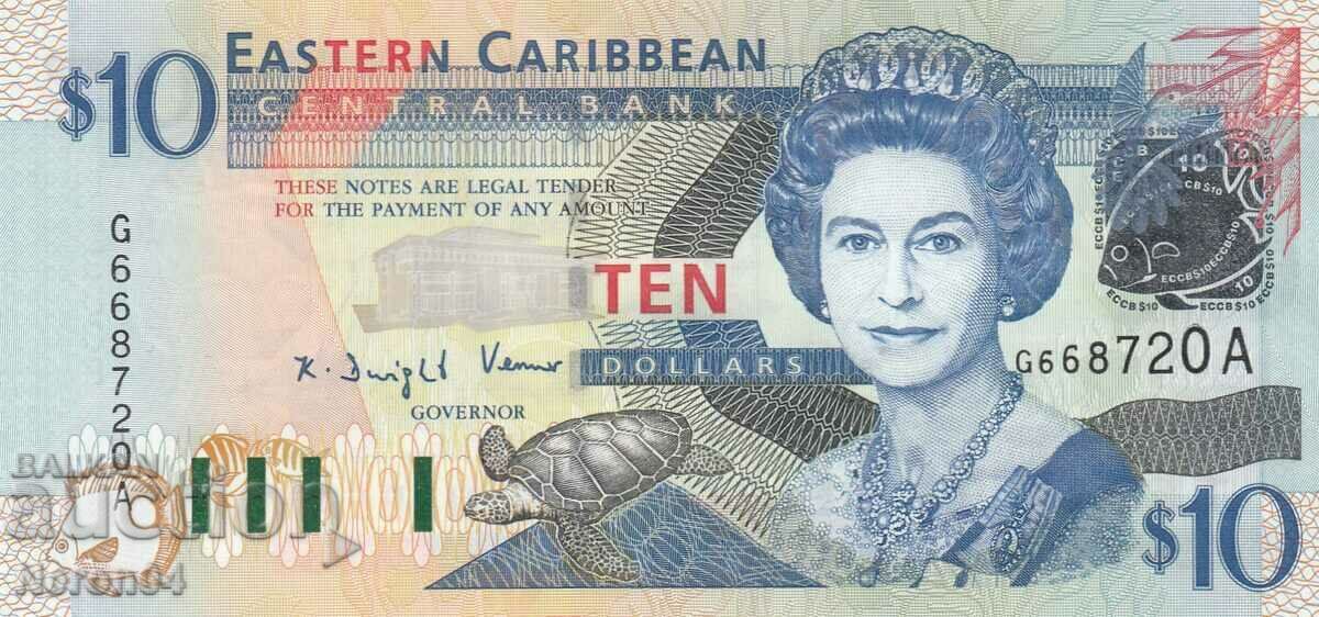 10 dollars 2003, Antigua