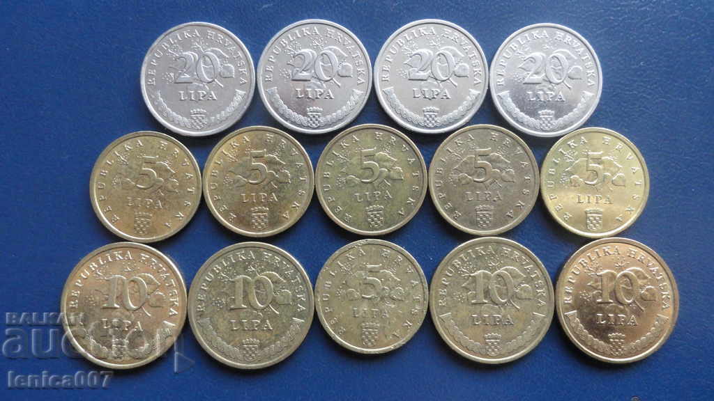 Croația - Monede (14 bucăți) cu preț € 3.70 | 7.24 BGN
