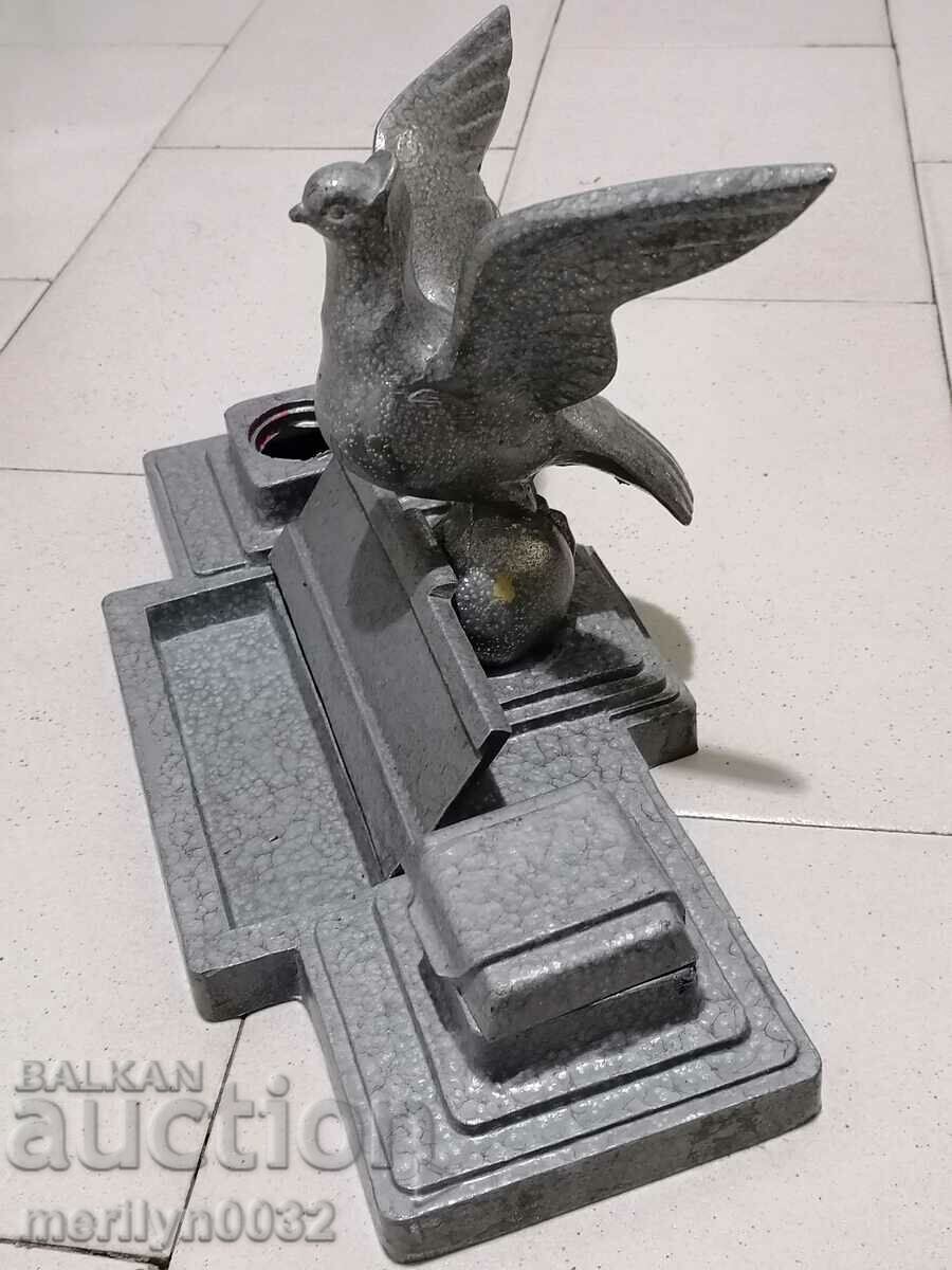 Delivery of An inkwell with the figure of a dove wounded social figurine NRB BKP Delivery of An inkwell with the figure of a dove wounded social figurine NRB BKP