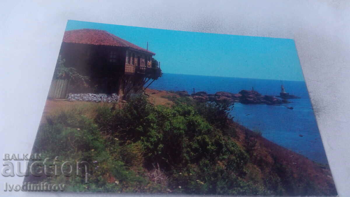 Postcard Ahtopol Old house 1980