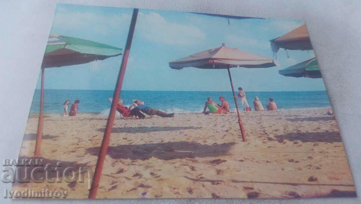 Carte poștală Nisipurile de Aur The Beach 1980