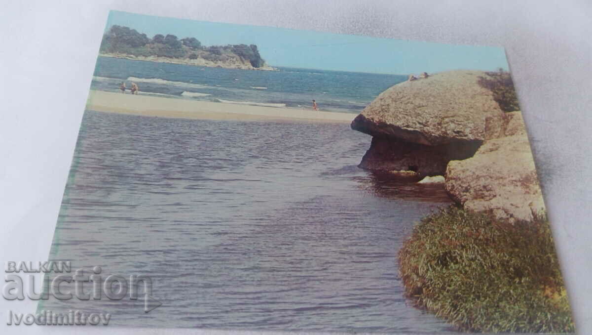 Пощенска картичка Китен Устието на река Караагач 1980