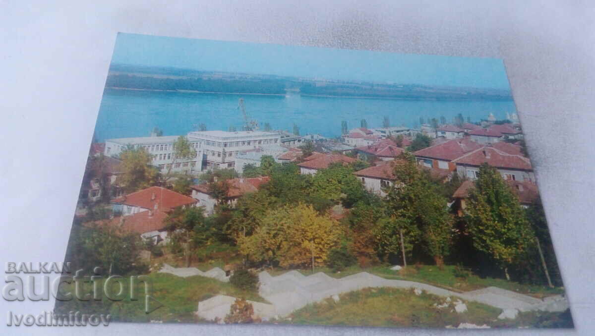 Carte poștală Tutrakan Vedere generală a orașului 1980