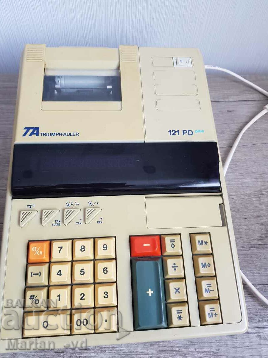 Old Adler Triumph 121PD desktop calculator