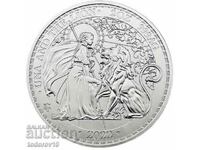 1 oz Silver Una and the Lion - ost. St. Elena 2022