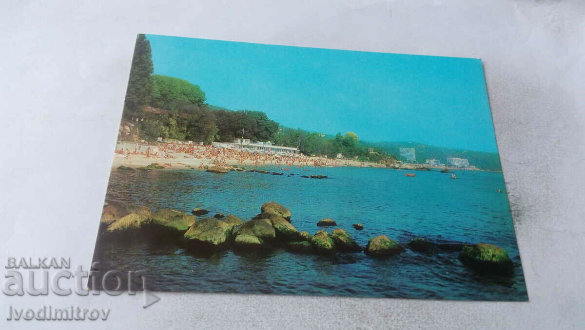Postcard Drujba Beach 1981