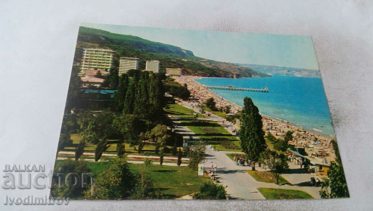 Postcard Golden Sands General view 1975