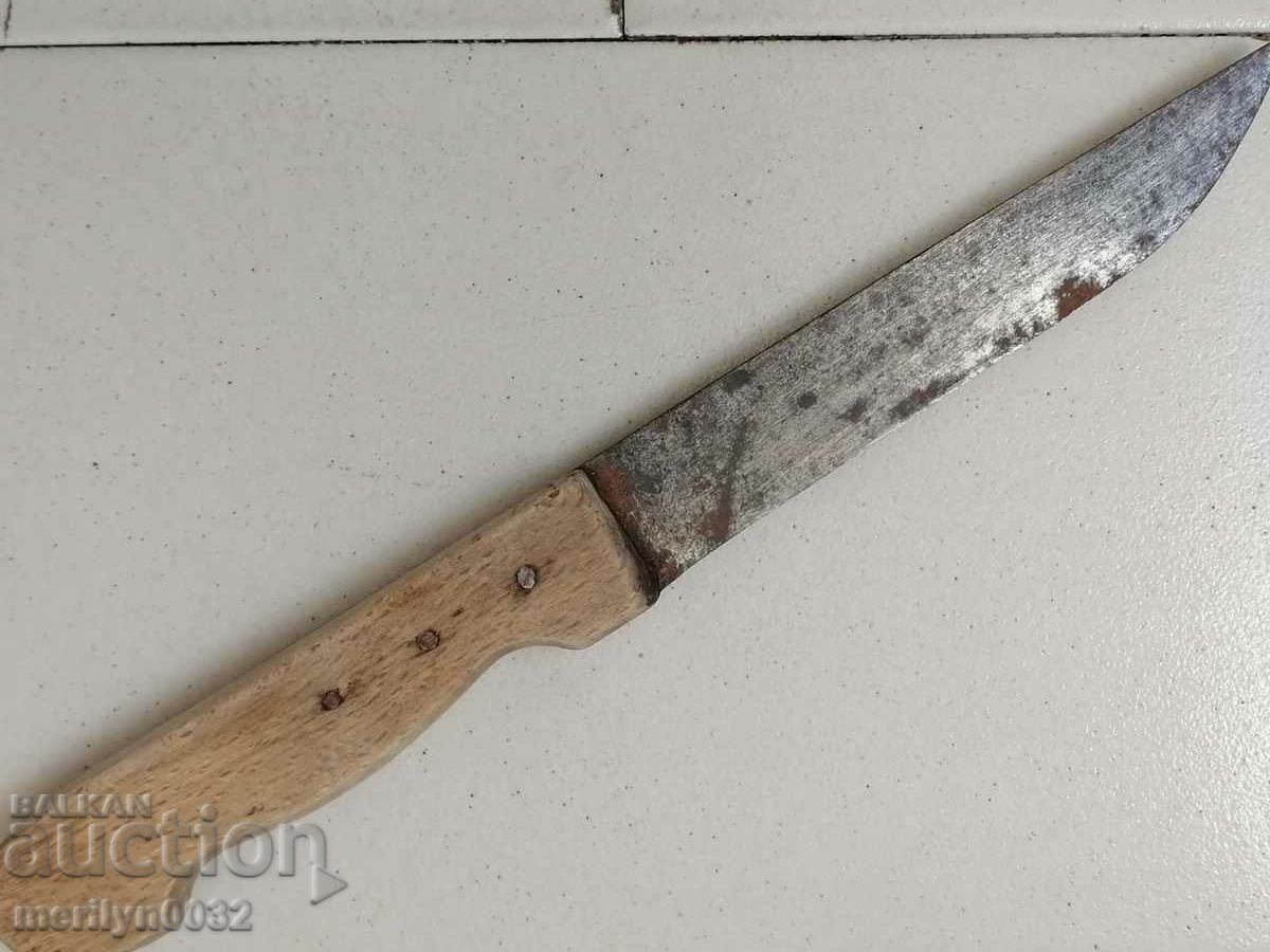 An old kitchen knife blade with the stamp SHIPKA - 6 An old kitchen knife blade with the stamp SHIPKA - 6