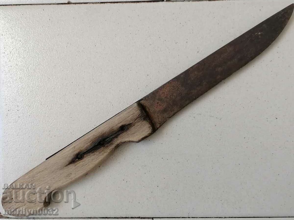 An old kitchen knife blade with the stamp SHIPKA - 7 An old kitchen knife blade with the stamp SHIPKA - 7