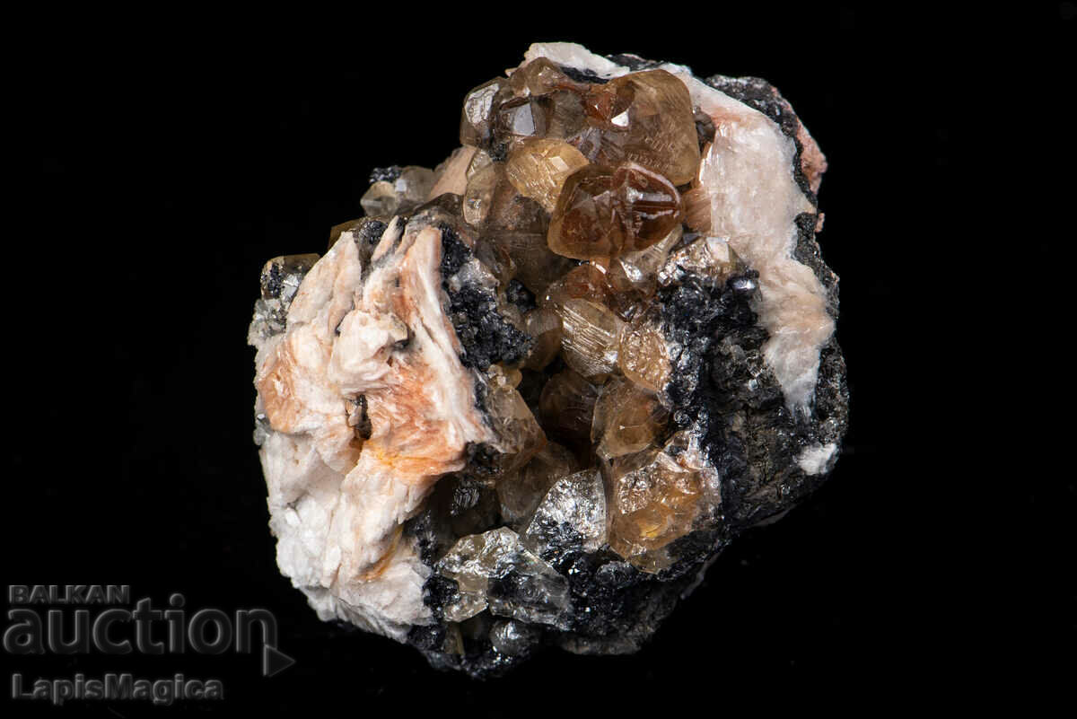 Druse of fluorescent cerussite and barite 188g with price 40.00 BGN | € 20.45 Druse of fluorescent cerussite and barite 188g with price 40.00 BGN | € 20.45