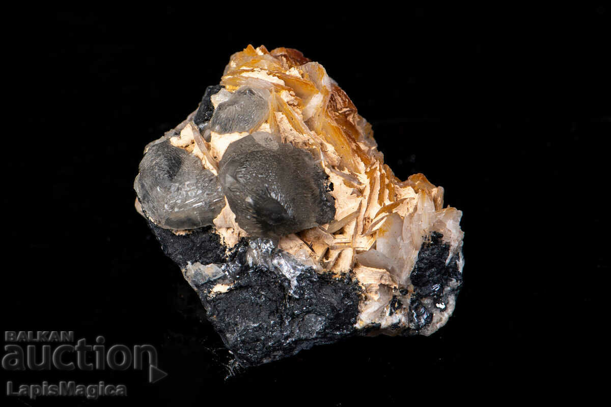Druse of fluorescent cerussite and barite 98g with price 35.00 BGN | € 17.90 Druse of fluorescent cerussite and barite 98g with price 35.00 BGN | € 17.90