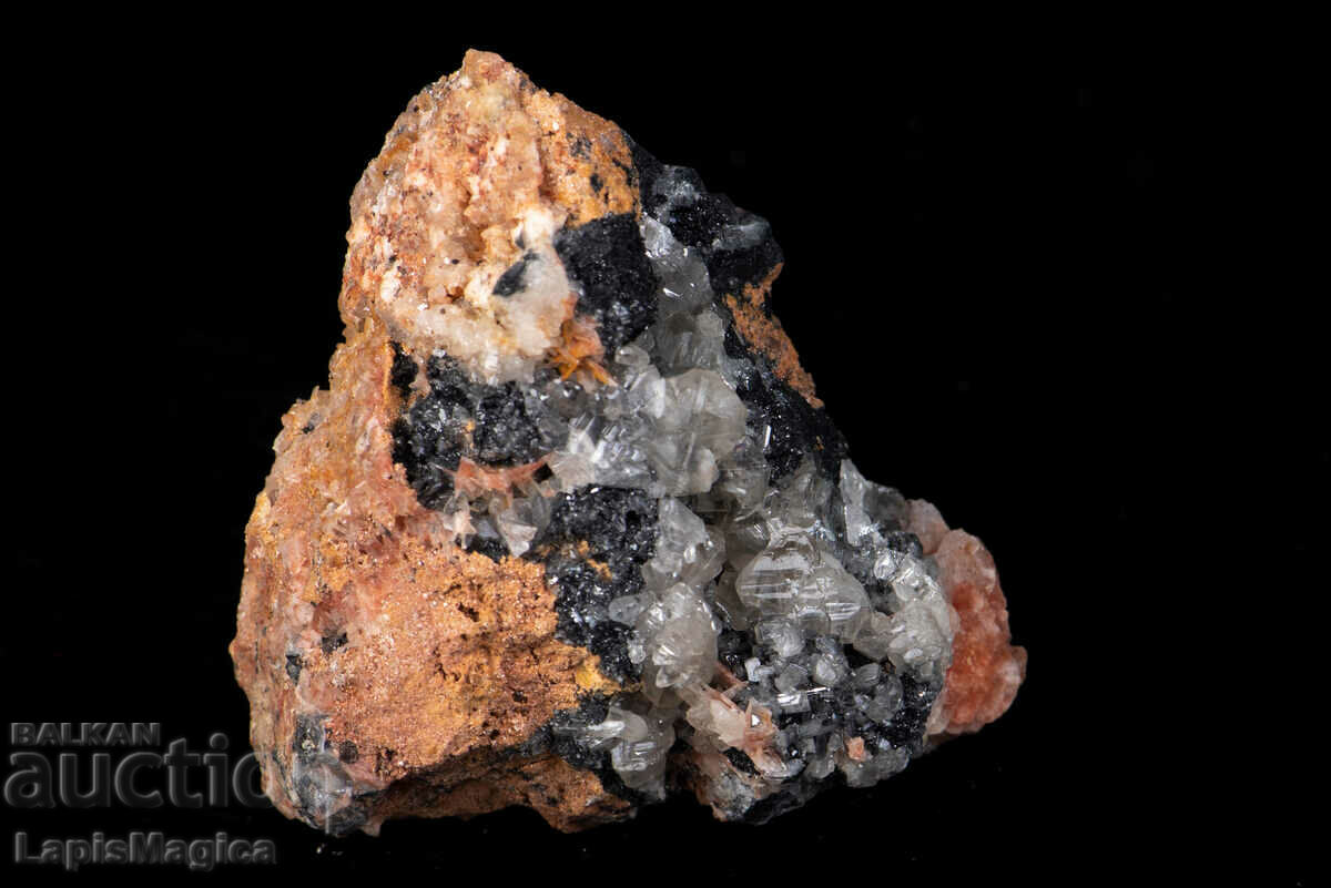 Druse of fluorescent cerussite and barite 107g with price 35.00 BGN | € 17.90 Druse of fluorescent cerussite and barite 107g with price 35.00 BGN | € 17.90