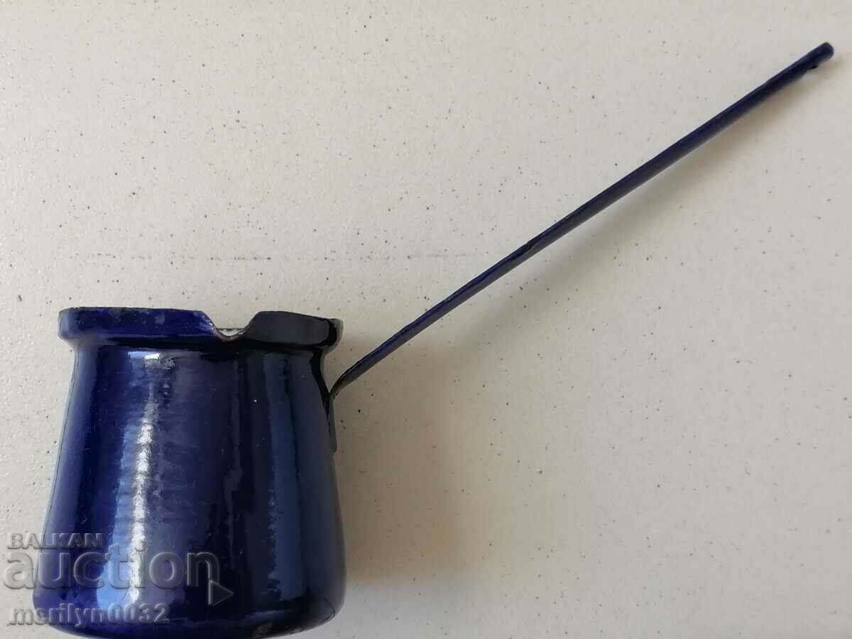 Auction  Old enamel jesse, enamel coffee