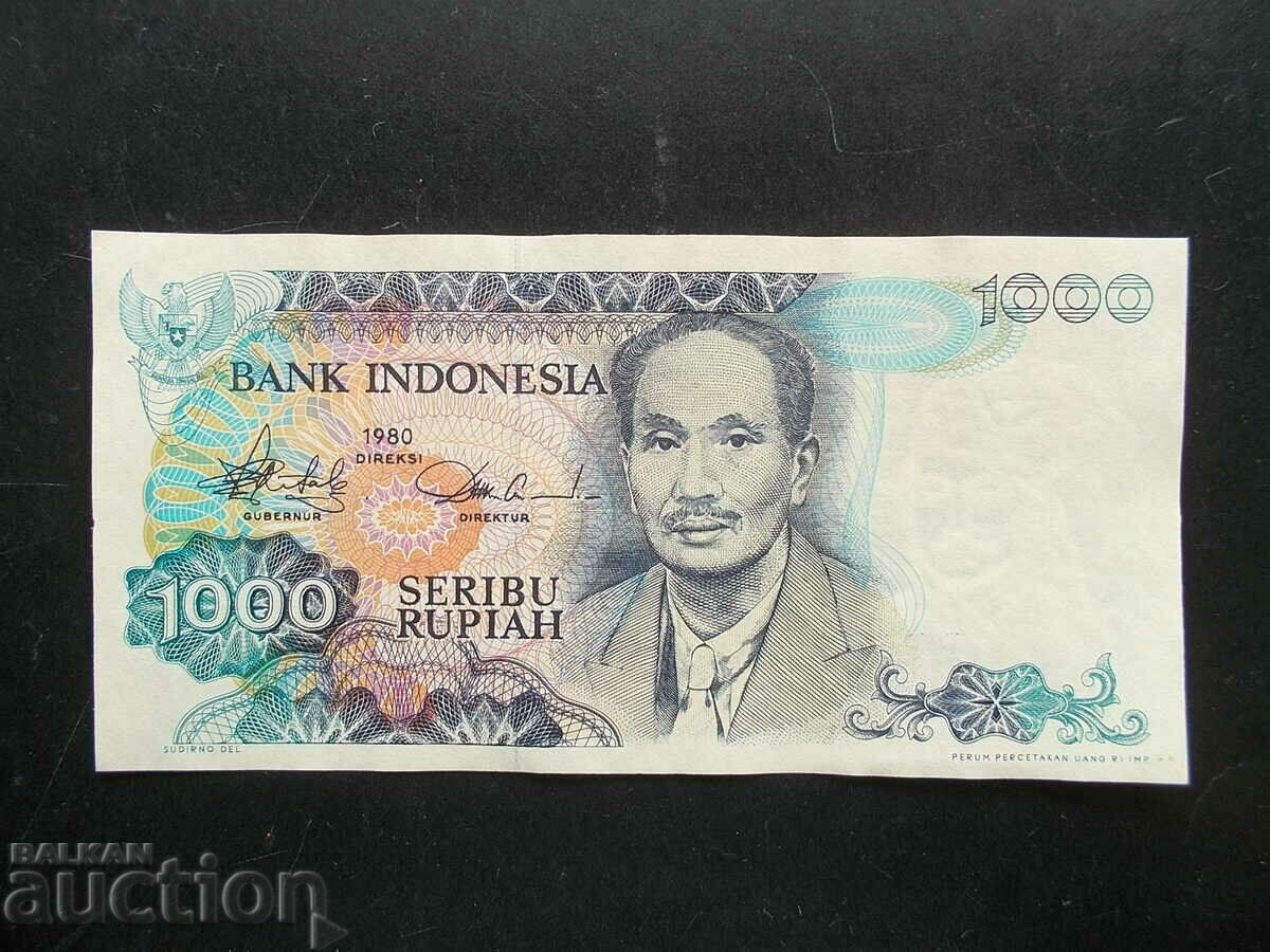 INDONEZIA, 1000 rupie, 1980, AUNC