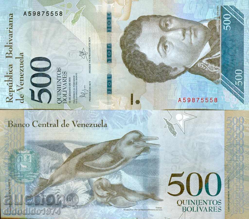 ВЕНЕЦУЕЛА VENEZUELA 500 Боливара issue 18 08 2016 НОВА UNC