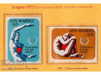 1972. Сан Марино. Борба с кардиологичните заболявания.
