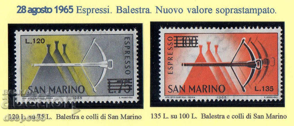 1965. San Marino. Express brands.