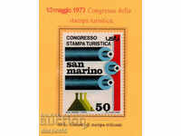 1973. San Marino. Press congress, reflecting tourism.
