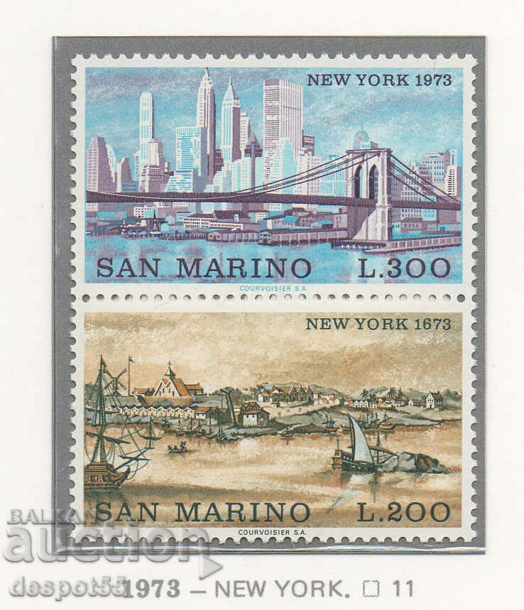 1973. San Marino. Orașe din lume, New York.